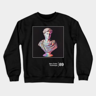 Technique / Minimal Style Graphic Artwork Design Crewneck Sweatshirt